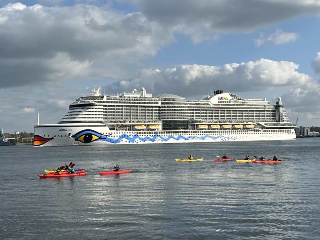 Zweifachanlauf AIDAprima AIDAluna In Kiel Am 5 5 2022