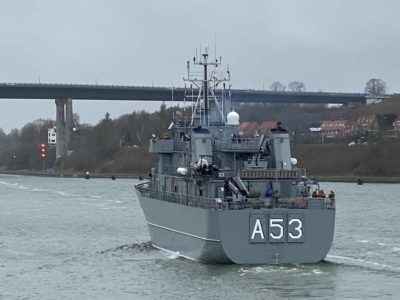 A 53 Oker fleet service boat Kiel Canal