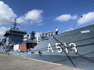 A 513 Tender Rhein im Marinestützpunkt Kiel