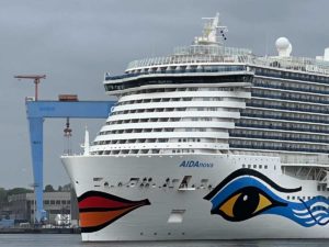 AIDAnova Erstanlauf Kiel 14.5.2022 Kieler Hafen