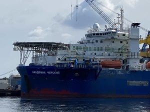 Akademik Cherskiy Nord Stream 2 Rohrleger Schiff