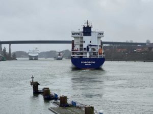 Containerschiff Sonderborg Nord-Ostsee-Kanal