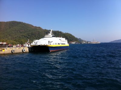 Ferry from Rhodes to Marmaris in Marmaris port