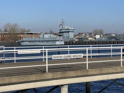 Gustav Garve Bridge at the naval base in Kiel