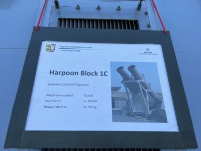 Harpoon Block 1C anti-ship missile