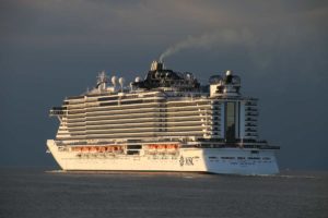 MSC Seaview in der Ostsee