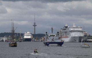 Schiffe in der Kieler Förde während der Kieler Woche 2018
