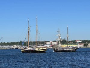 Segelschiff in der Förde während der Kieler Woche