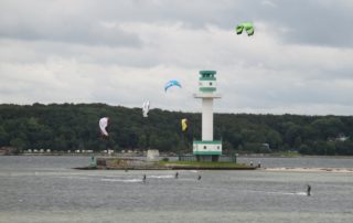 Kite Surfing Kiel - Leuchtturm Friedrichsort Kieler Förde