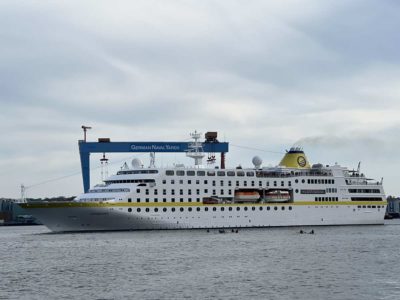 Cruise ship MS Hamburg in Kiel