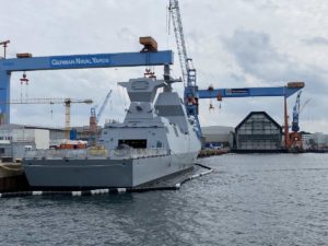 Warship Corvette Israel in Kiel