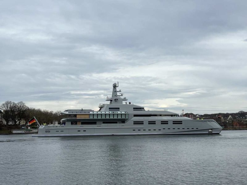 mega yacht in kiel