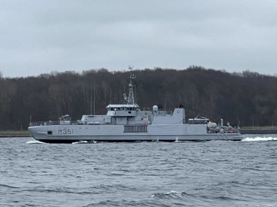 M 351 Otra Minenjagdboot Kieler Förde 20.02.2023