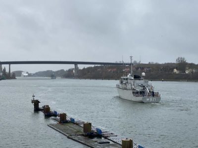 M 921 Lobelia Minenjäger im Nord-Ostsee-Kanal