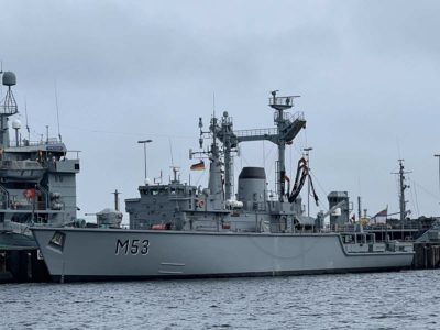 M53 Skalvis naval ship in Kiel
