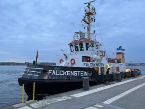 MS Falckenstein Förde Fähre Anlegestelle Reventlou