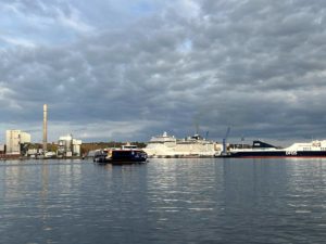 MS Gaarden Personenfähre & MSC Preziosa Kieler Förde Ostuferhafen