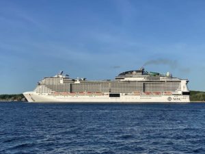 MSC Grandiosa verlässt Kiel 14.5.2022 Port of Kiel