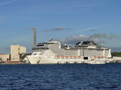 MSC Grandiosa verlässt Kiel 7.5.2022