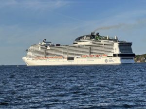 MSC Grandiosa verlässt Port of Kiel 7.5.2022