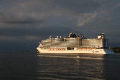 MSC Seaview Schiff in Kiel