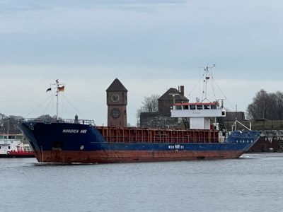 Nordica Hav cargo ship Kiel Canal lock