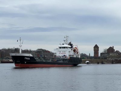 Oil Tanker Finja Kiel Canal