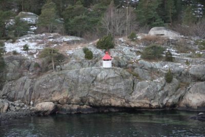 Lighthouse on a rock in the Oslofjord