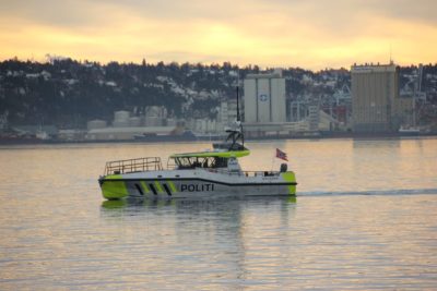 Police boat in the Oslofjord
