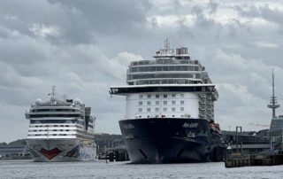 Ostseekai Kiel AIDAluna & Mein Schiff 6 cruise ships 13.5.2022