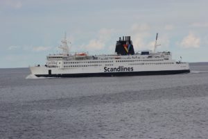 Scandlines ferry Prins Joachim on the Baltic Sea between Rostock and Gedser