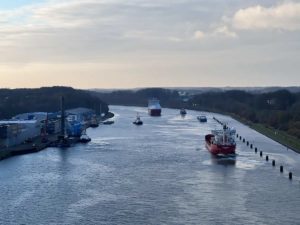Schiffsverkehr Nord-Ostsee-Kanal 2.12.2022