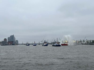 Tugboat Ballet Hamburg Harbor Birthday 2023 Fairplay Tugboat Landing Bridges