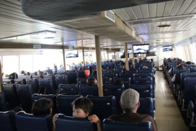 Passenger deck of the ferry Nathon - Surat Thani