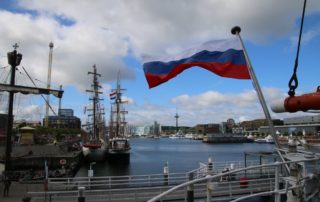 Sedov Segelschiff an der Kieler Hörn Kieler Woche 2018