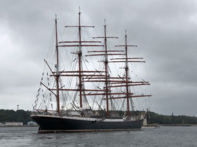 Sedov sailing ship in the Kiel Fjord June 2018