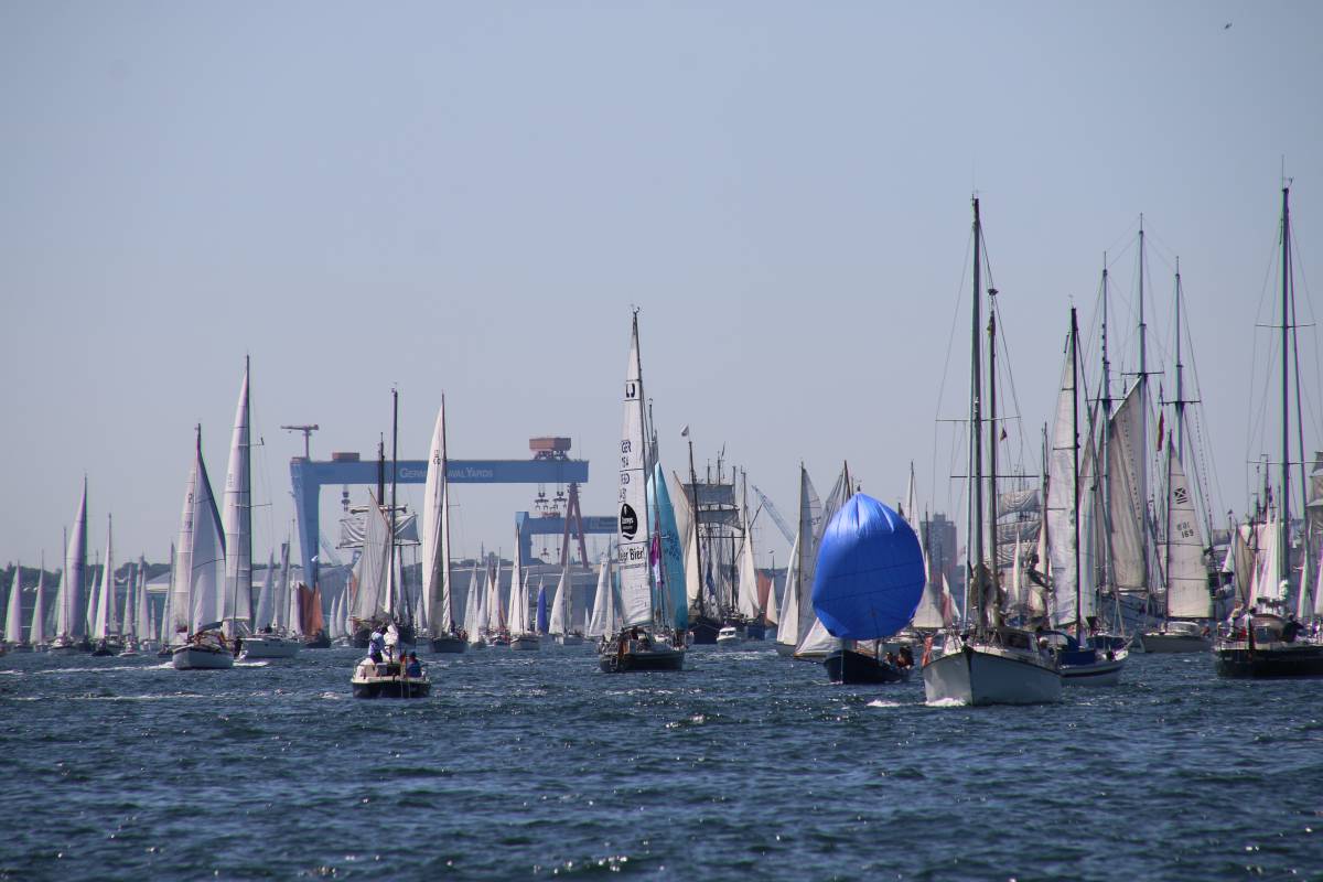 Sailing Ships Windjammer Parade Kiel Fjord