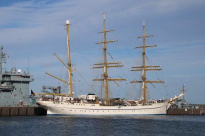 Gorch Fock sail training ship in Kiel