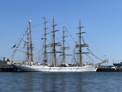 Sailing training ship Gorch Fock in Kiel June 24, 2022