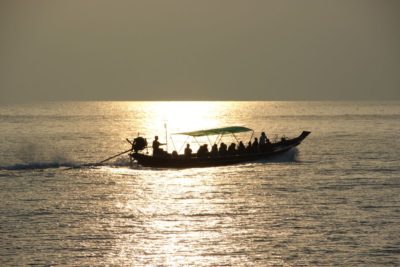 Longboat in the Gof of Thailand