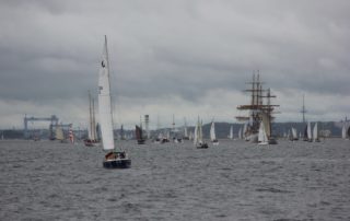 Schiffe in der Kieler Förde Windjammerparade 2013